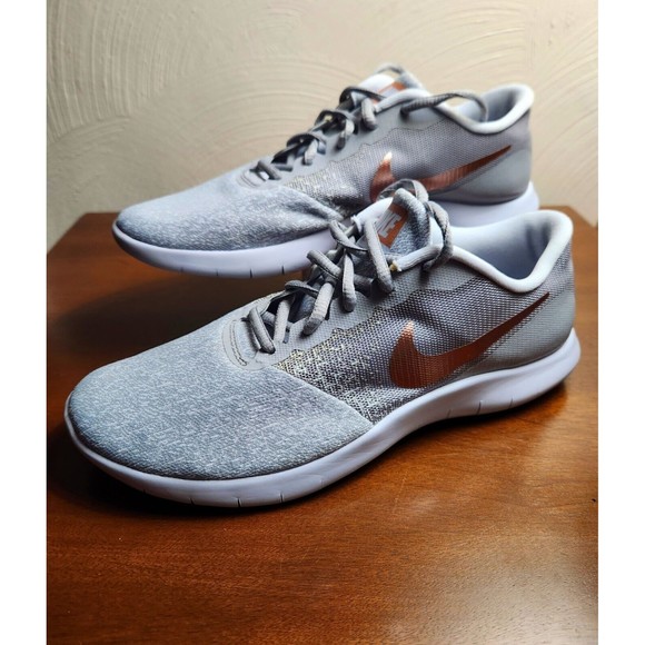 Nike Womens Flex Contact 908995-006 Gray Running Shoes Sneakers Size 9 Very Nice - Picture 2 of 8